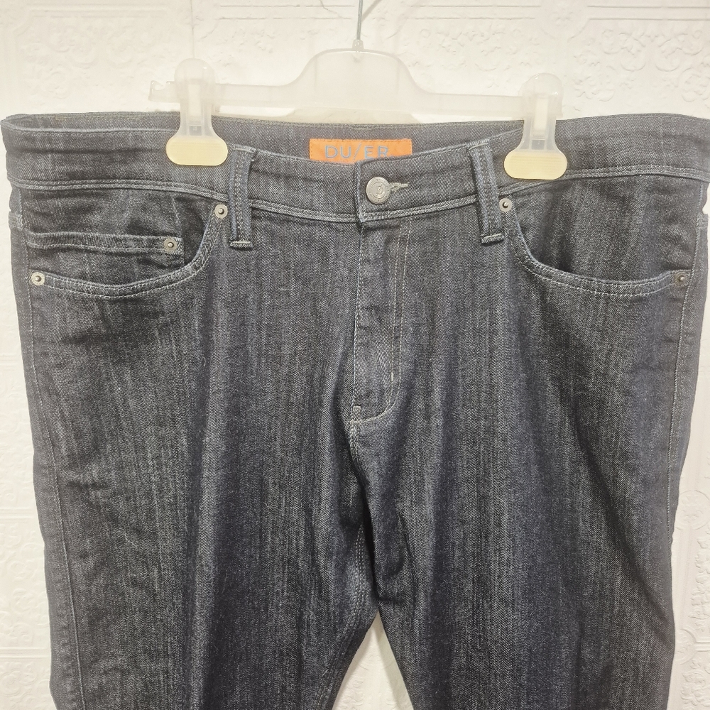 Slim Fit Men's Dark Indigo Jeans - Picture 6 of 7